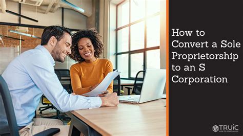 How To Convert A Sole Proprietorship To An S Corp TRUiC