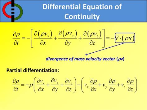 Ppt Equation Of Continuity Powerpoint Presentation Id2567040