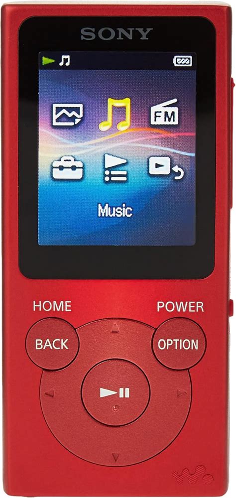 Sony Walkman Digital Media Player, Red, Nw-E394/Rc, Nw-E394/Rc1E: Buy ...