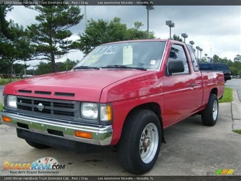 1990 Nissan Hardbody Truck Extended Cab Red Gray Photo 1