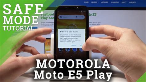 How To Enter Safe Mode On MOTOROLA Moto E5 Play Enter Exit Safe