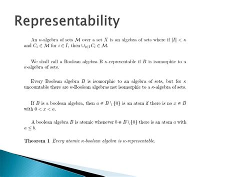 Ppt Completeness And Representability In Boolean Algebras Powerpoint