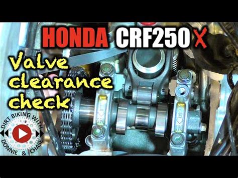 Honda CRF250X CRF250R Valve Clearance Check Step By Step 2005