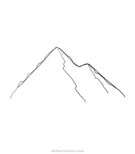 How To Draw Mountains Easy Step By Step Tutorial