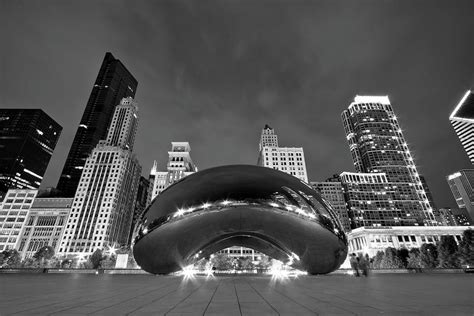 Cloud Gate And Skyline Photograph By Adam Romanowicz Fine Art America