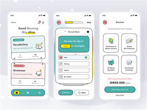 english learning platform  sulton handaya  pelorous  dribbble