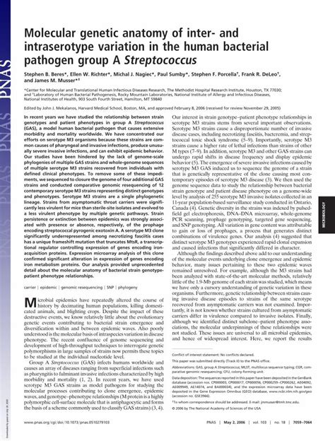 Pdf Molecular Genetic Anatomy Of Inter And Intraserotype Molecular Genetic Anatomy Of