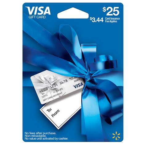 25 Walmart Visa T Card