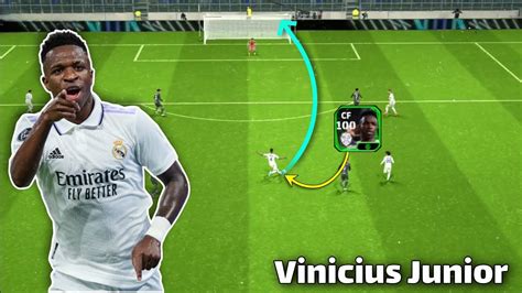 Vinicius Junior Potw Card In Efootball Review And Gameplay YouTube