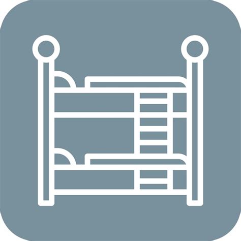 Ilustraci N Del Icono Vectorial De La Cama De Literas Del Conjunto De