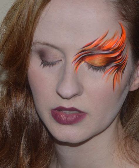 Fire Face Paint I Like The Gold Eyebrow Not Your Every Day Makeup In