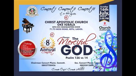 C A C Oke Igbala Ketu Dcc Th Annual Concert July Youtube