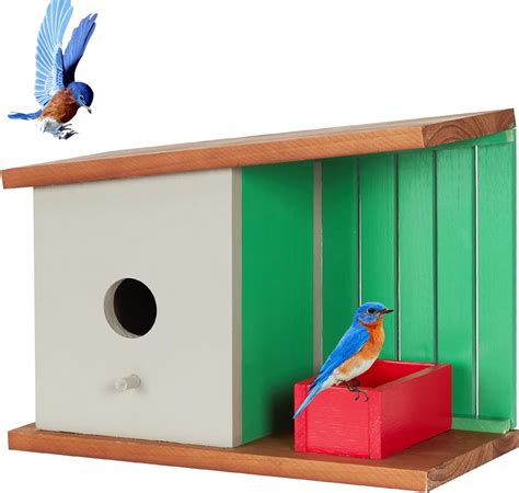 Generic Wooden Bird House Modern Design For Robins Blue Tits And