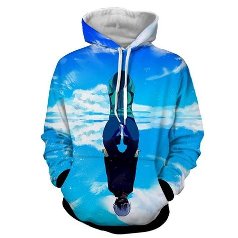 Tokyo Ghoul Kaneki 3d Printed Blue Canvas Hoodie Anime Hoodie Shop