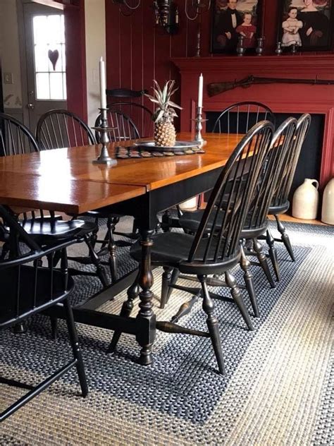 36 Lovely Farmhouse Black Table And Chair Design Ideas For Dining Room