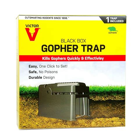 Victor The Black Box Gopher Trap