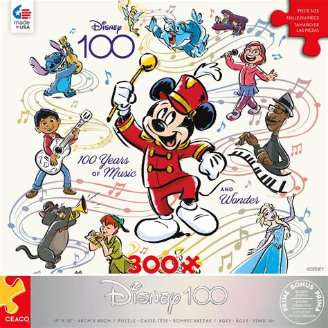 DISNEY 100 YEARS OF MUSIC AND WONDER 300 PIÈCES 100ÈME ANNIVERSAIRE