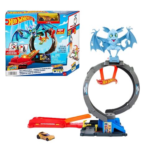 Pista Hot Wheels City Loop Ataque Do Morcego Mattel Shopee Brasil