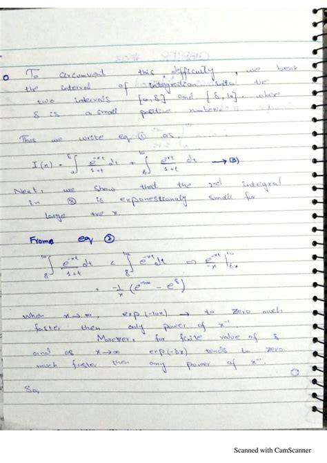 Solution Laplace Method And Gamma Functions Studypool