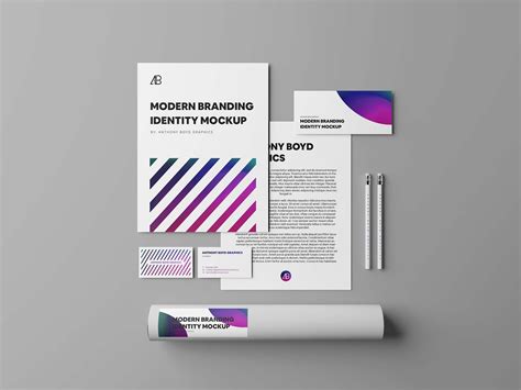 Free Modern Branding Identity Part 04 (PSD)