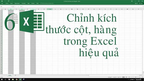 Cách chỉnh dòng trong excel 6 Chỉnh kích thước cột hàng trong Excel