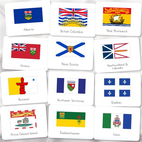 canada provincial flags montessori marbles