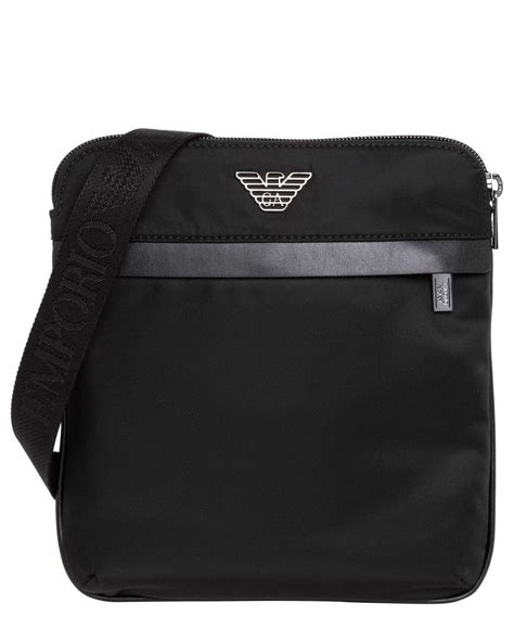 Emporio Armani Crossbody Bag In Black For Men Lyst