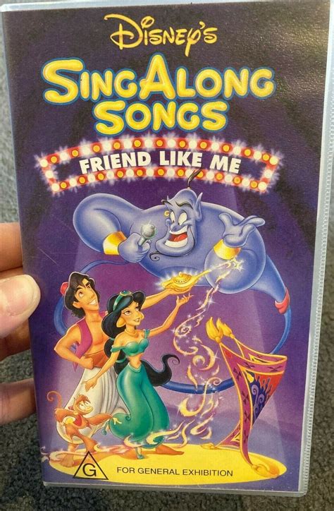 Walt Disney's Sing Along Songs : Friend Like Me VHS VIDEO TAPE (kids / music) | eBay