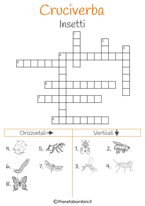 15 Cruciverba Illustrati Per Bambini Da Stampare PianetaBambini It