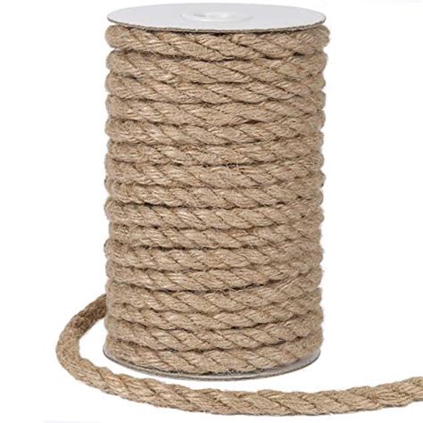 Tenn Well Mm Jute Rope Feet Heavy Duty Natural Jute Twine Thick