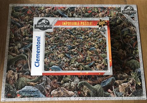 Clementoni Impossible Puzzle Jurassic World 1000 Pieces ~ Clearly Not Impossible 😜 R