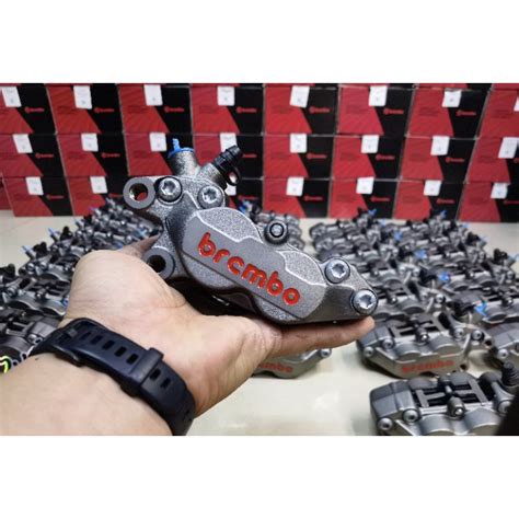 ปั้มล่าง Brembo 4 พอต หูชิดเทาขวาซ้าย แท้ แบมโบ้ แบรมโบ้ Shopee Thailand