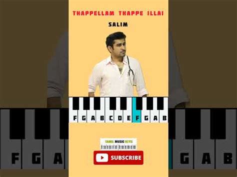 Thappellam Thappe Illai Easy Piano Notes Salim Vijay Antony