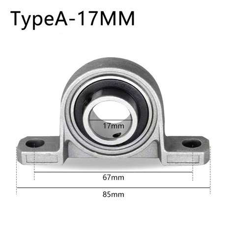 8 17mm Pillow Block Bearing Zinc Alloy Insert Linear Bearing Shaft Self