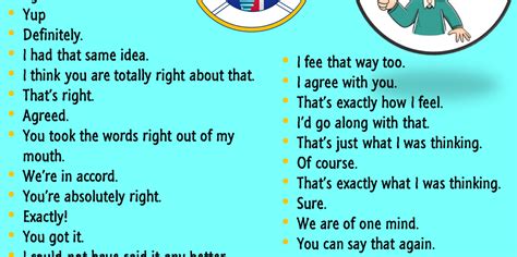 Different Ways To Say I Agree In English Ways To Say I Agree English