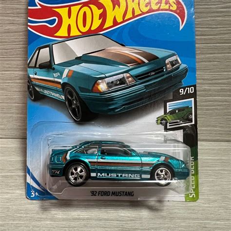 日版 Hot Wheels Hotwheels SPEED BLUR 92 FORD MUSTANG STH SUPER TREASURE HUNT 興趣及遊戲 玩具 遊戲類
