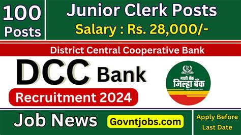 Akola DCC Bank Recruitment 2024 Junior Clerk Apply Online For 100