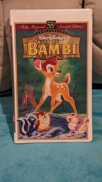 Walt Disney S Masterpiece Bambi Vhs Cassette Th Anniversary Limited