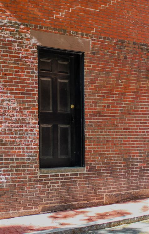 Brick Wall Door Royalty Free Photo