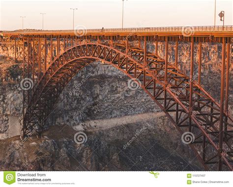 Perrine Bridge in Twin Falls, Idaho Stock Image - Image of architecture ...