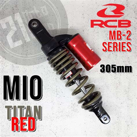 Jual Shock RCB MB 2 Series Mio Fino Freego Lexi 305mm Titan Merah MB2