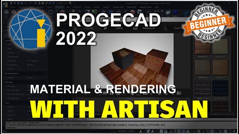 Progecad Material And Rendering Basic Tutorial For Beginner Youtube