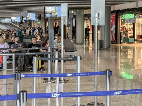 Katowice Pyrzowice, Poland, September 23, 2024: Shops in the Airport ...