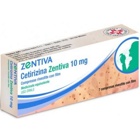 Cetrizina Zentiva 10 Mg 7 Compresse Rivestite Per Il Trattamento Dei