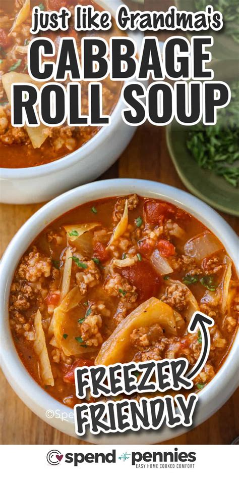 Cabbage Roll Soup Recipe Spend With Pennies Be Yourself Feel Inspired