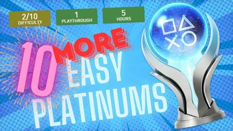 10 More Quick And Easy Platinum Trophies Youtube