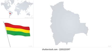 Bolivia Map Flag Vector Stock Vector (Royalty Free) 2205225397 | Shutterstock