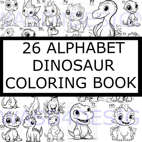 Dinosaur Alphabet Coloring Pages26 Printable Coloring Pages, Dinosaur ...