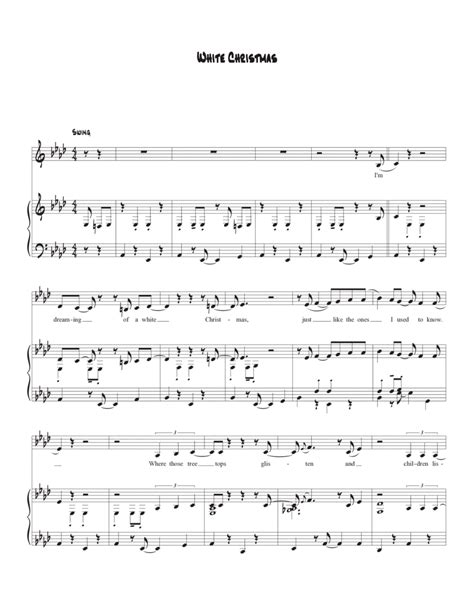 White Christmas Arr Biegler By Dave Koz And Kelly Sweet Sheet Music