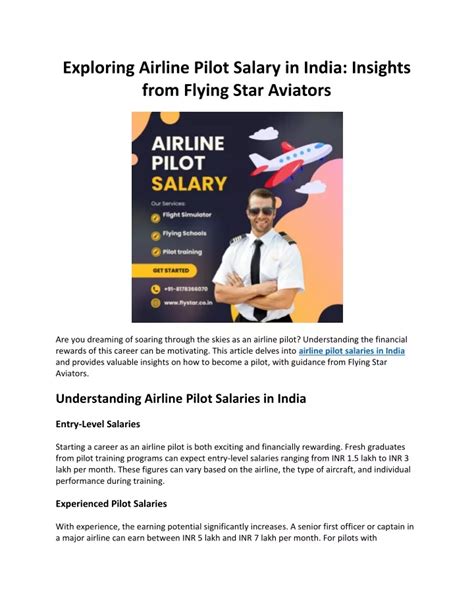 Ppt Exploring Airline Pilot Salary In India Powerpoint Presentation